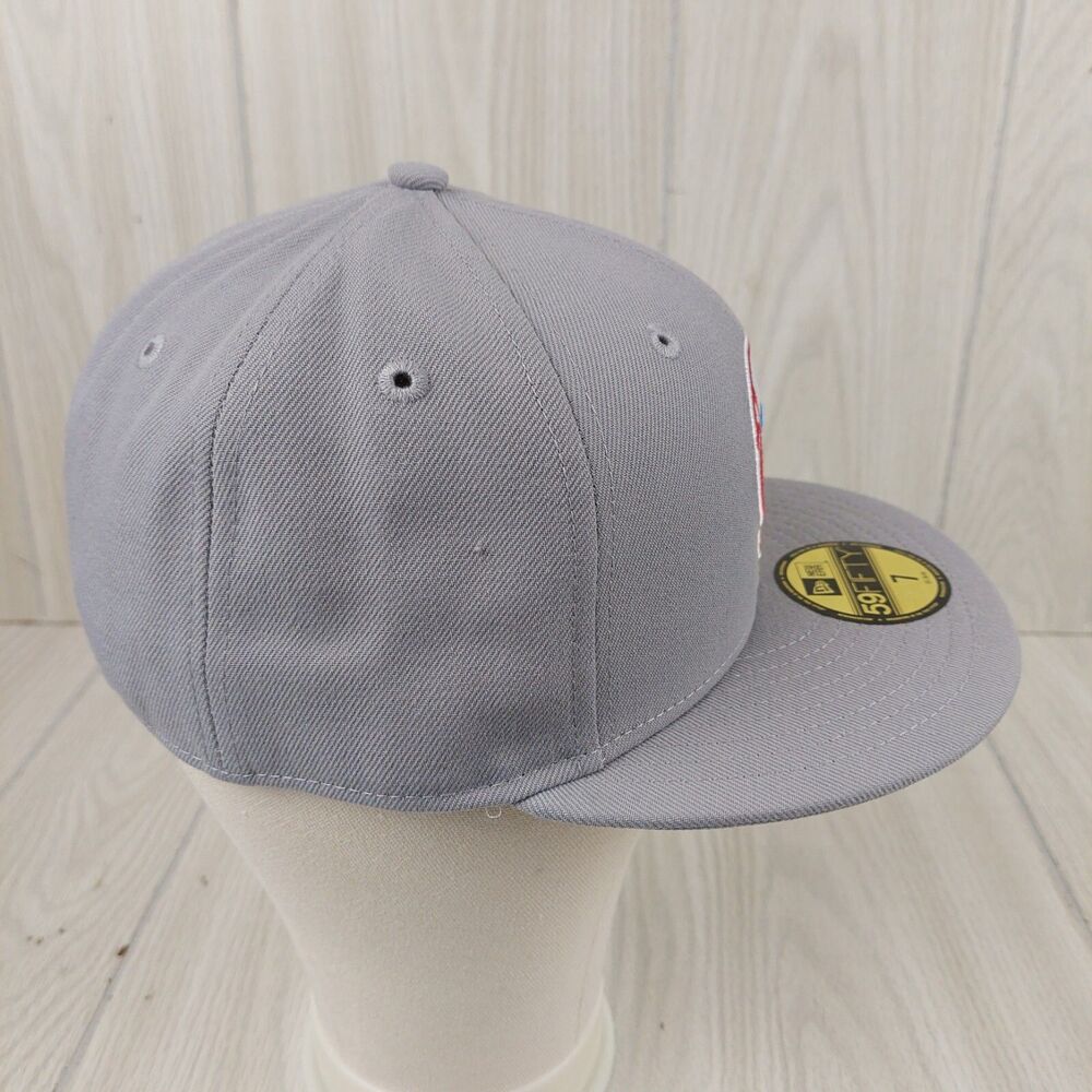 New‎ York Yankees Hat Cap Size 7 New Era 59Fifty Gray Cooperstown Collection MLB - Picture 4 of 10